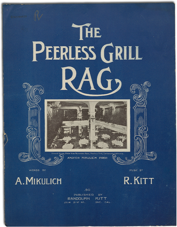 Sheet music: The Peerless Grill rag