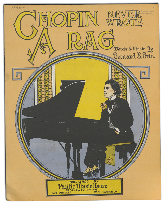 Sheet music: Chopin never wrote a rag