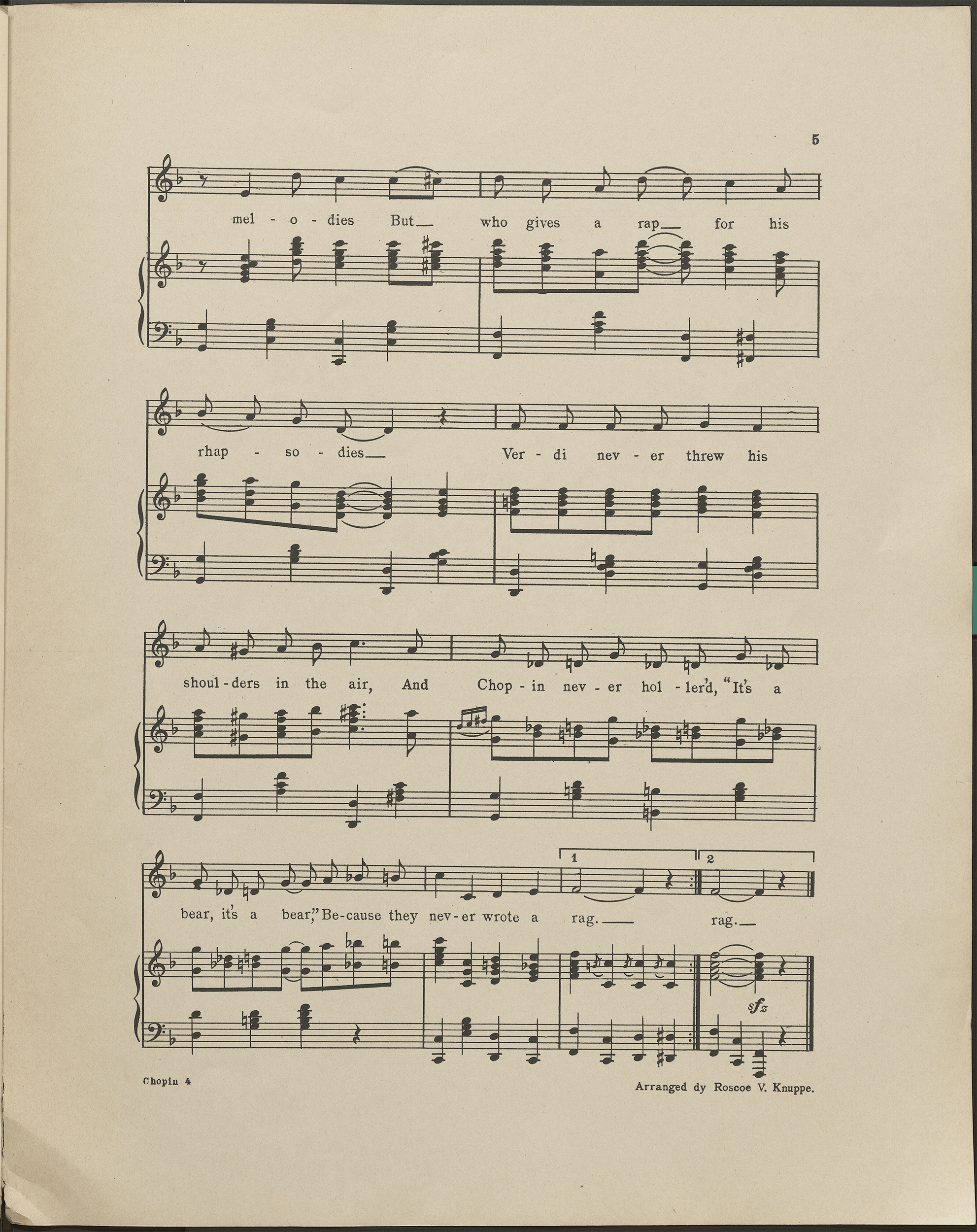 Page 5: Chopin never wrote a rag